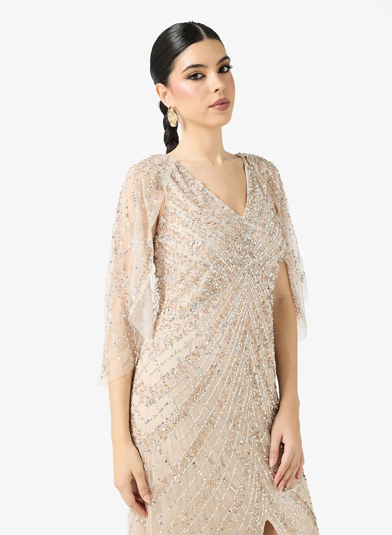 Namshi x  Sequin Embellished Evening Dress for Women | Best Price UAE